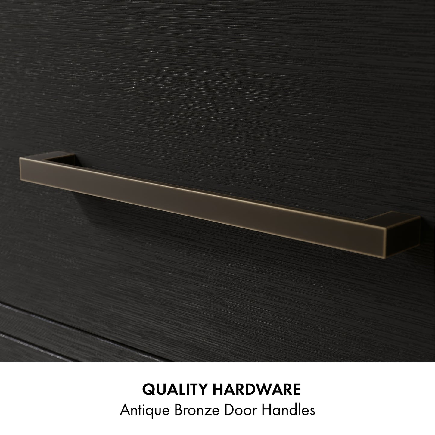 Bergen 72" Double Bathroom Vanity in Wire Brushed Dark Oak | Calacatta Gold Quartz Countertop