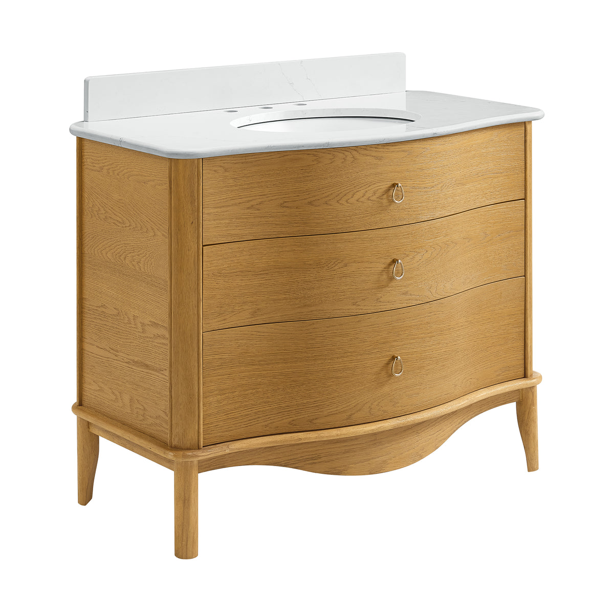 Grace 42" Bathroom Vanity with Statuario Quartz Countertop