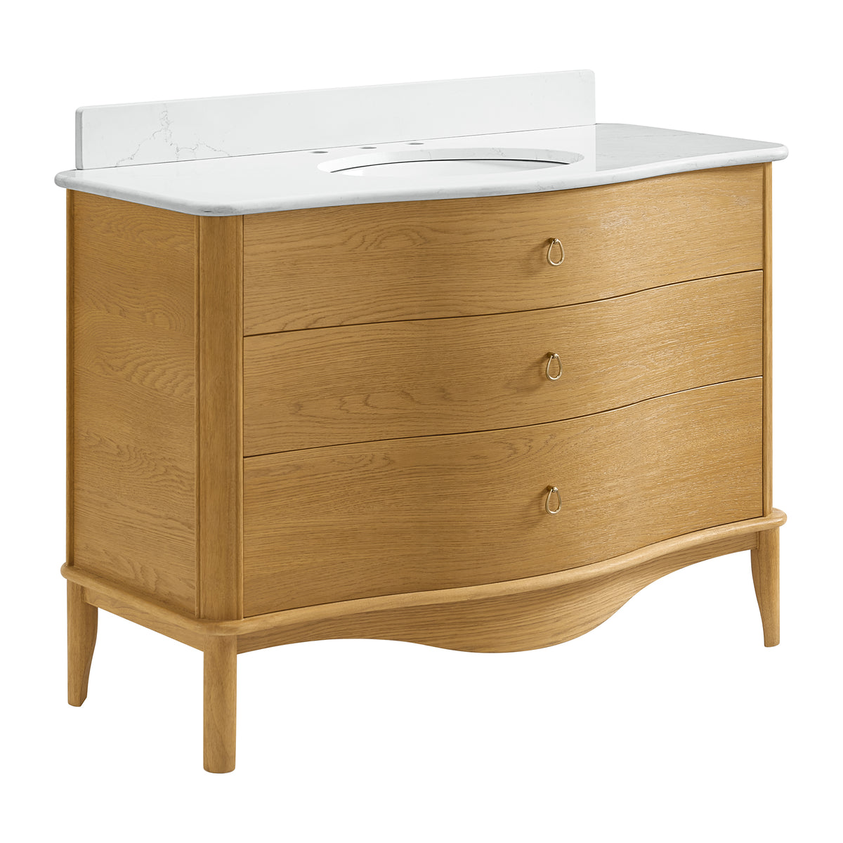 Grace 48" Bathroom Vanity with Statuario Quartz Countertop