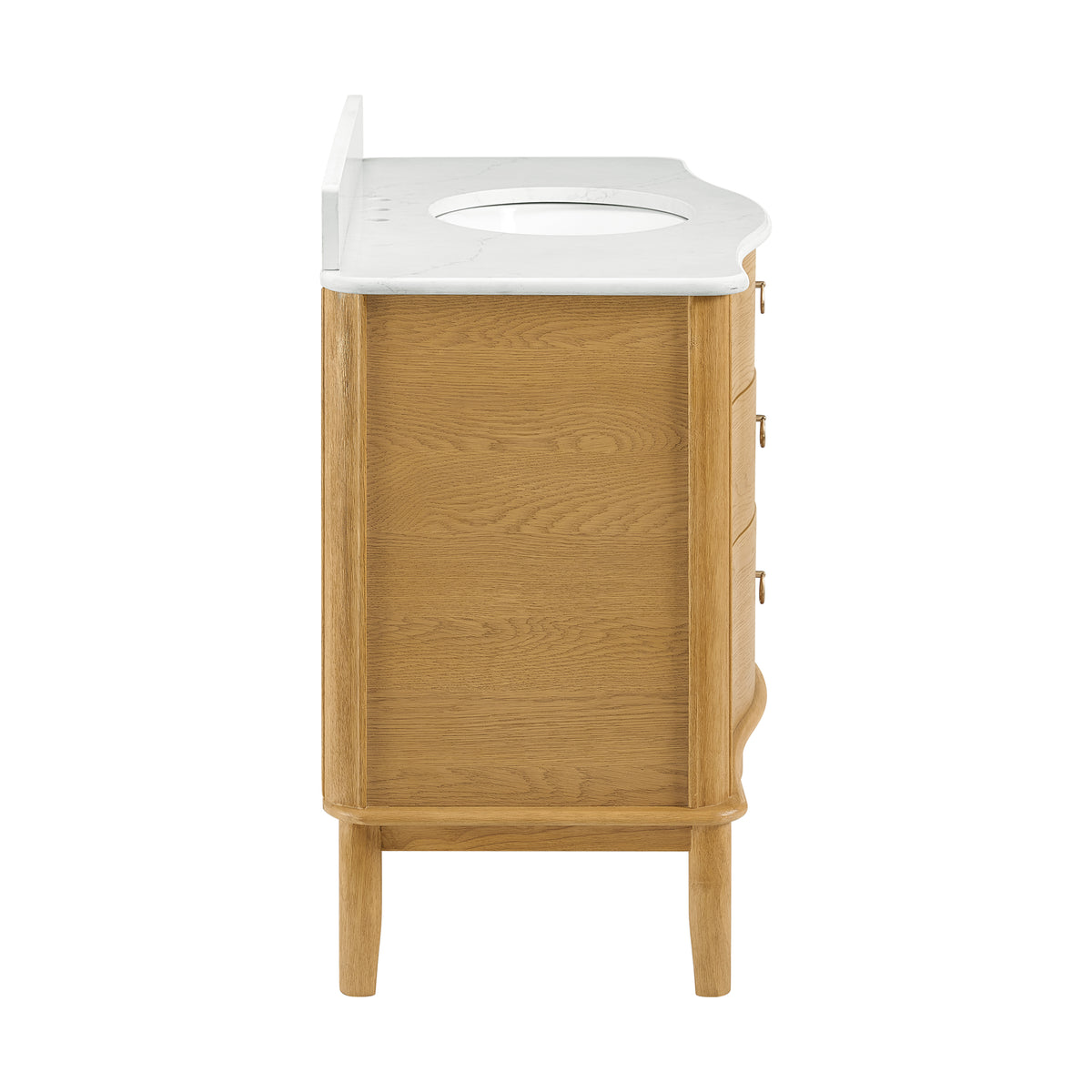 Grace 48" Bathroom Vanity with Statuario Quartz Countertop