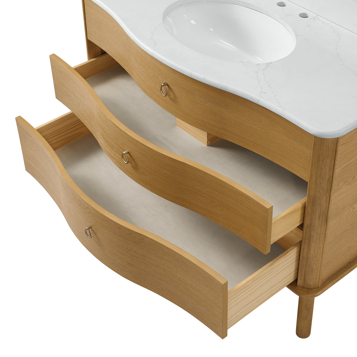 Grace 48" Bathroom Vanity with Statuario Quartz Countertop