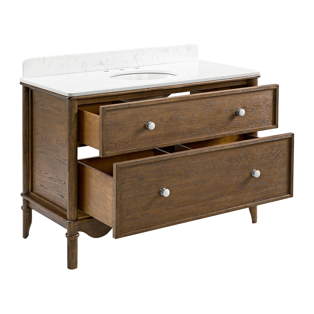 Juliette 48"W x 22"D Single Sink Bathroom Vanity with Cultured Marble Top