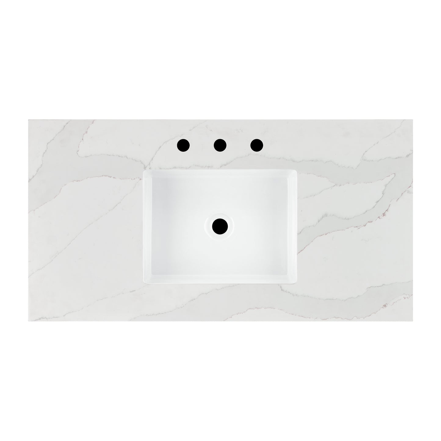 Apothecary 42W X 22D-Inch Single Bathroom Vanity With Fluted Glass Doors | Calacatta Quartz Countertop