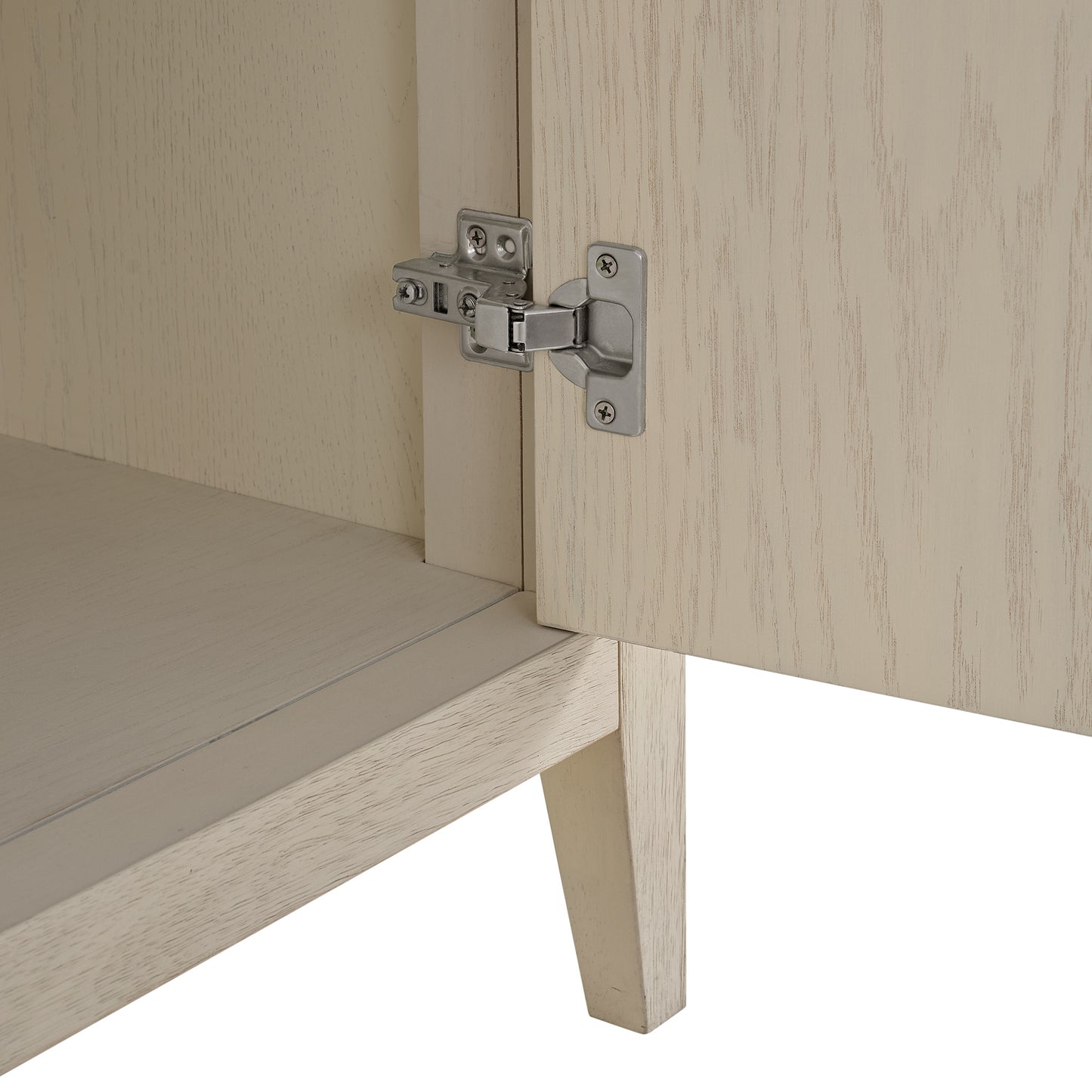 Bergen 36" Single Bathroom Vanity | Enhanced White Oak | Calacatta Gold Quartz