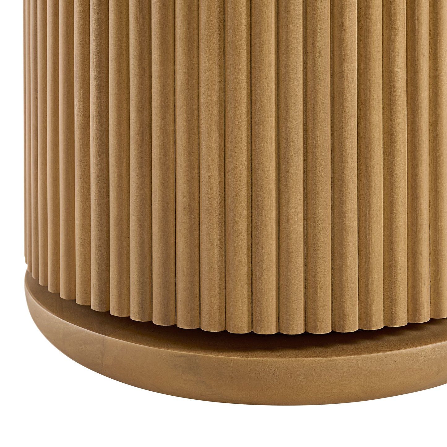 Aster 52" Reeded Console Table With Travertine Top