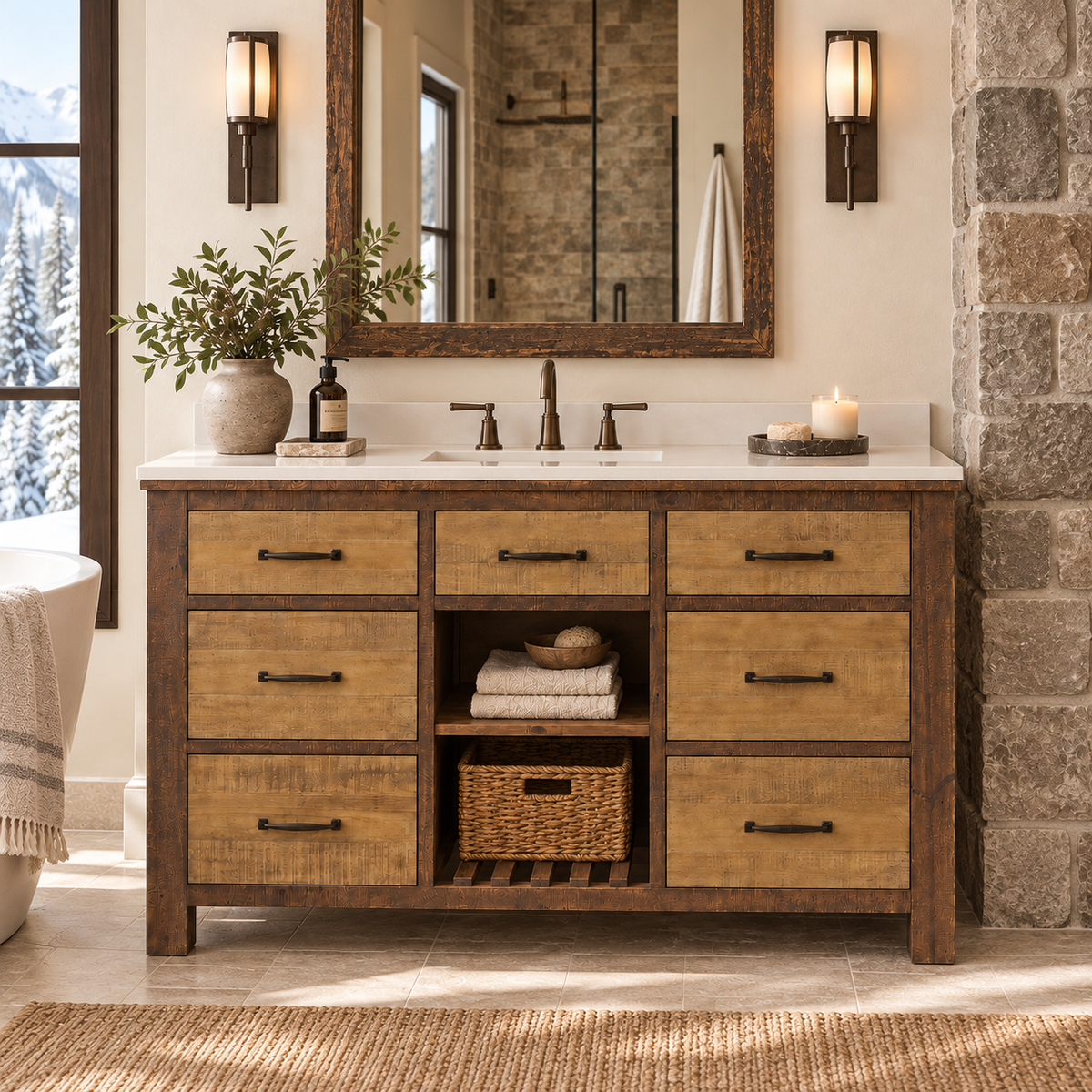 Banff 54" Width Single Bathroom Vanity