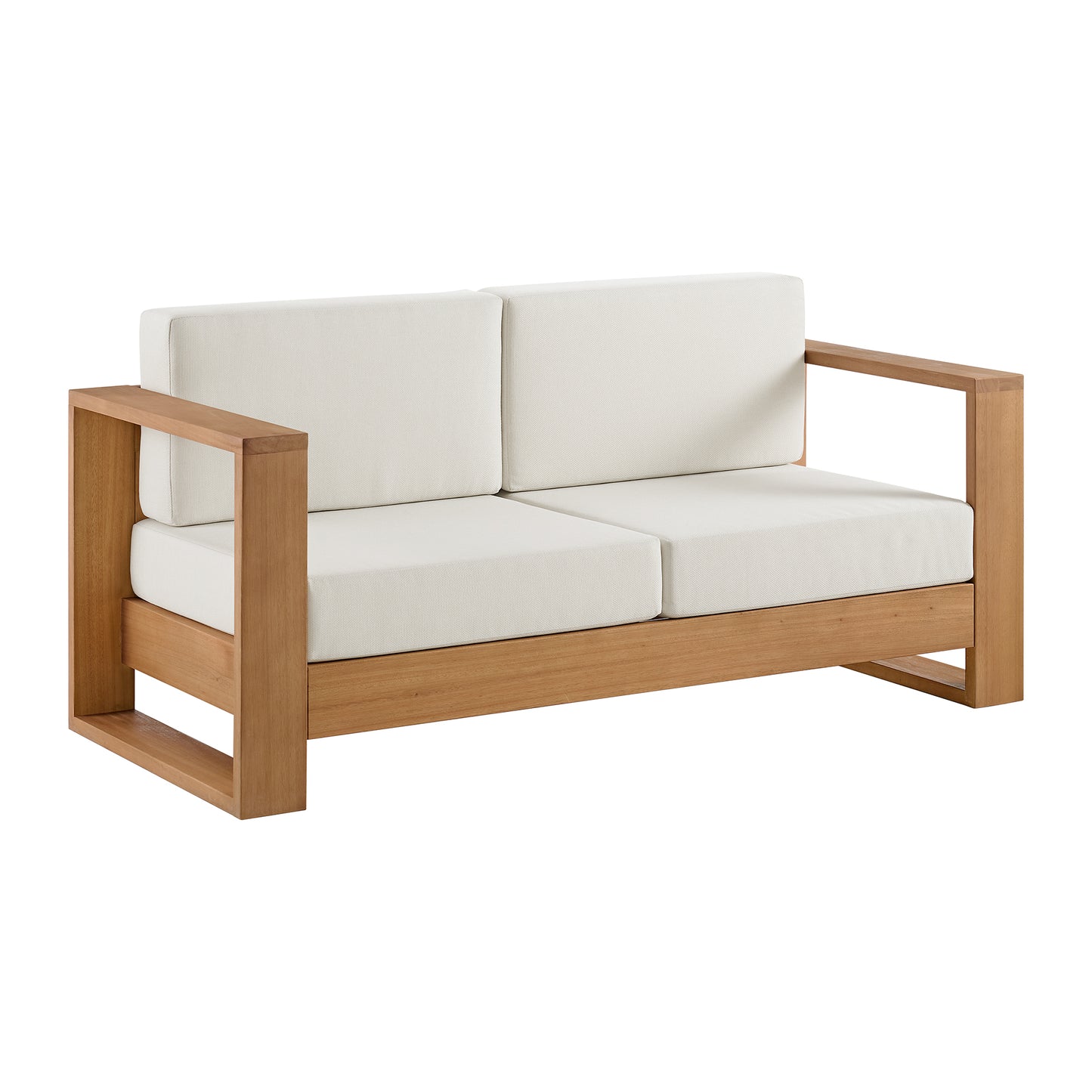 Basel 68" Outdoor Sofa in Oiled Eucalyptus