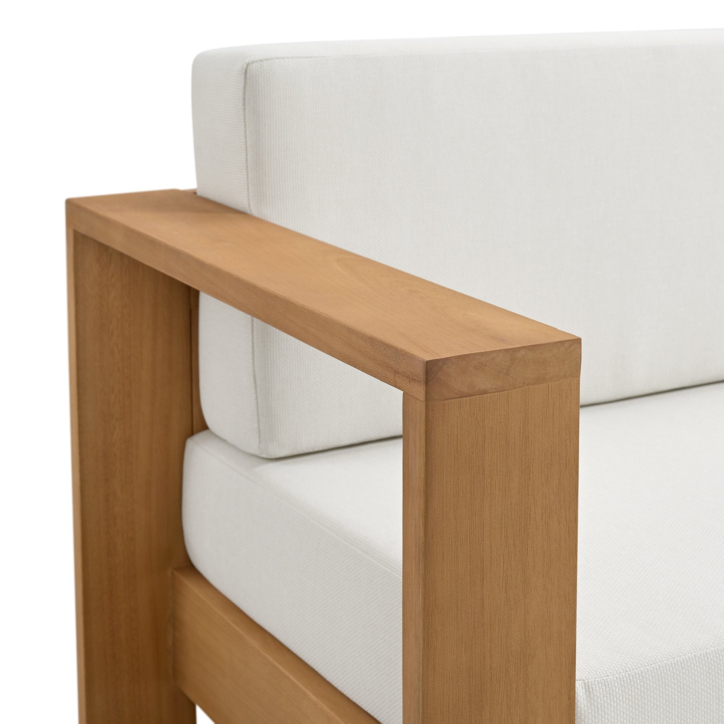 Basel 68" Outdoor Sofa in Oiled Eucalyptus