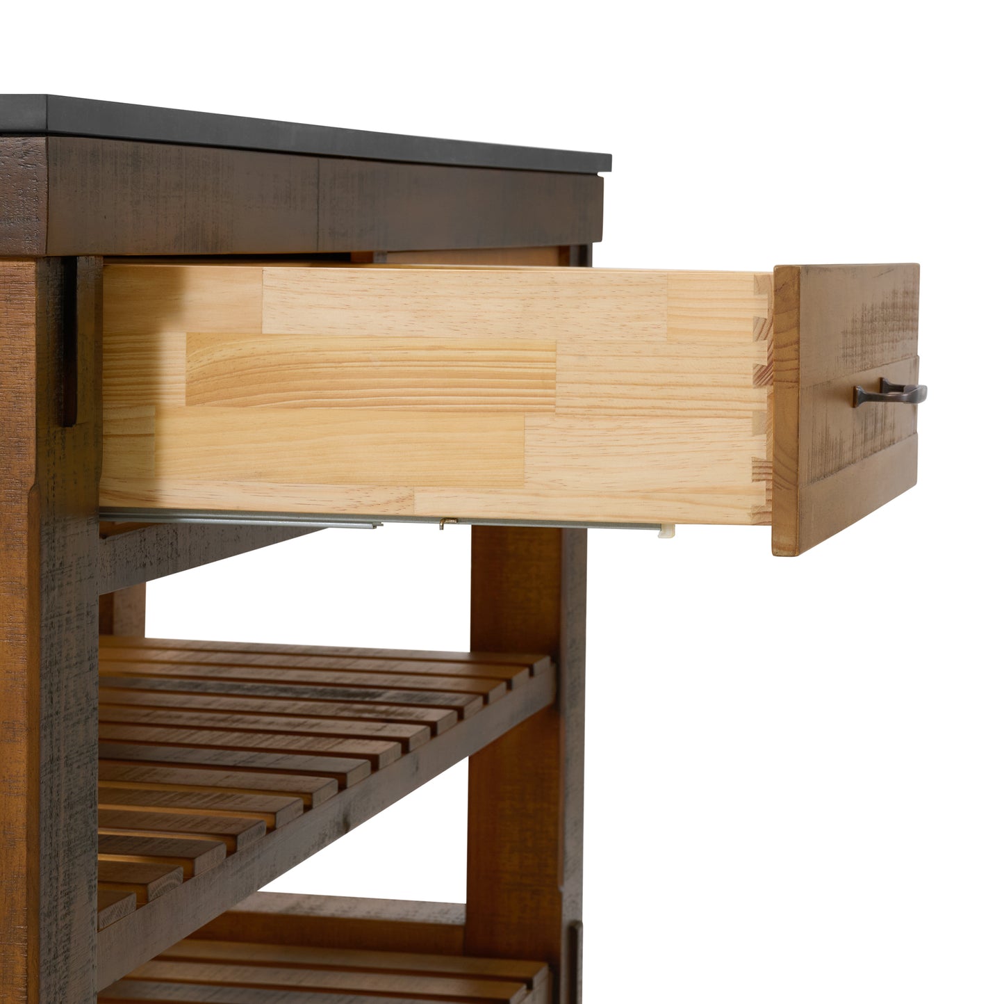 Bromley 54" Kitchen Island | Quartz Countertop