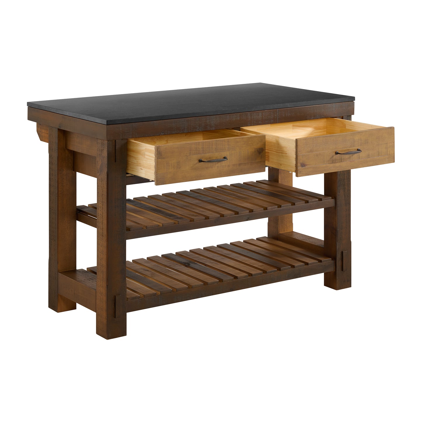 Bromley 54" Kitchen Island | Quartz Countertop