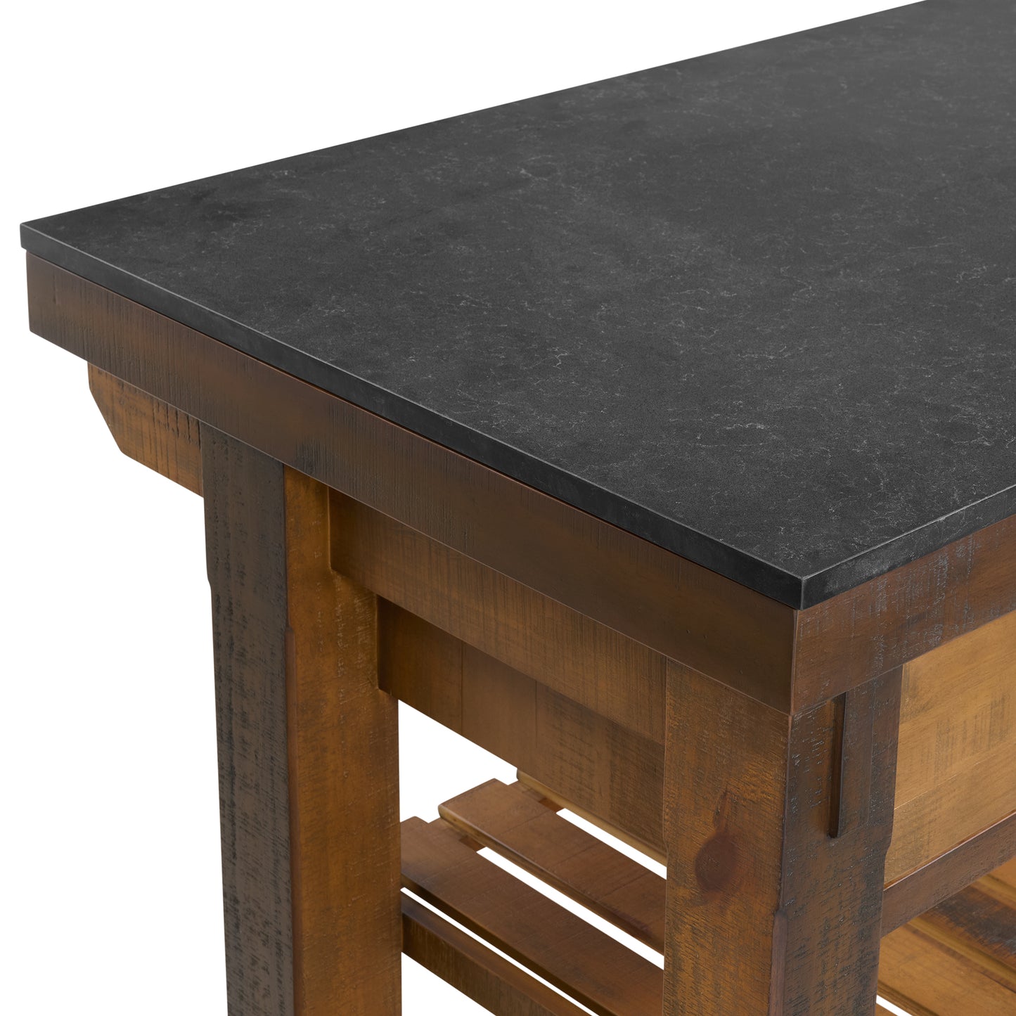 Bromley 54" Kitchen Island | Quartz Countertop