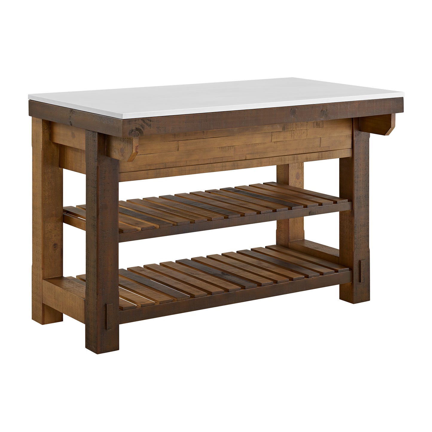 Bromley 54" Kitchen Island | Quartz Countertop