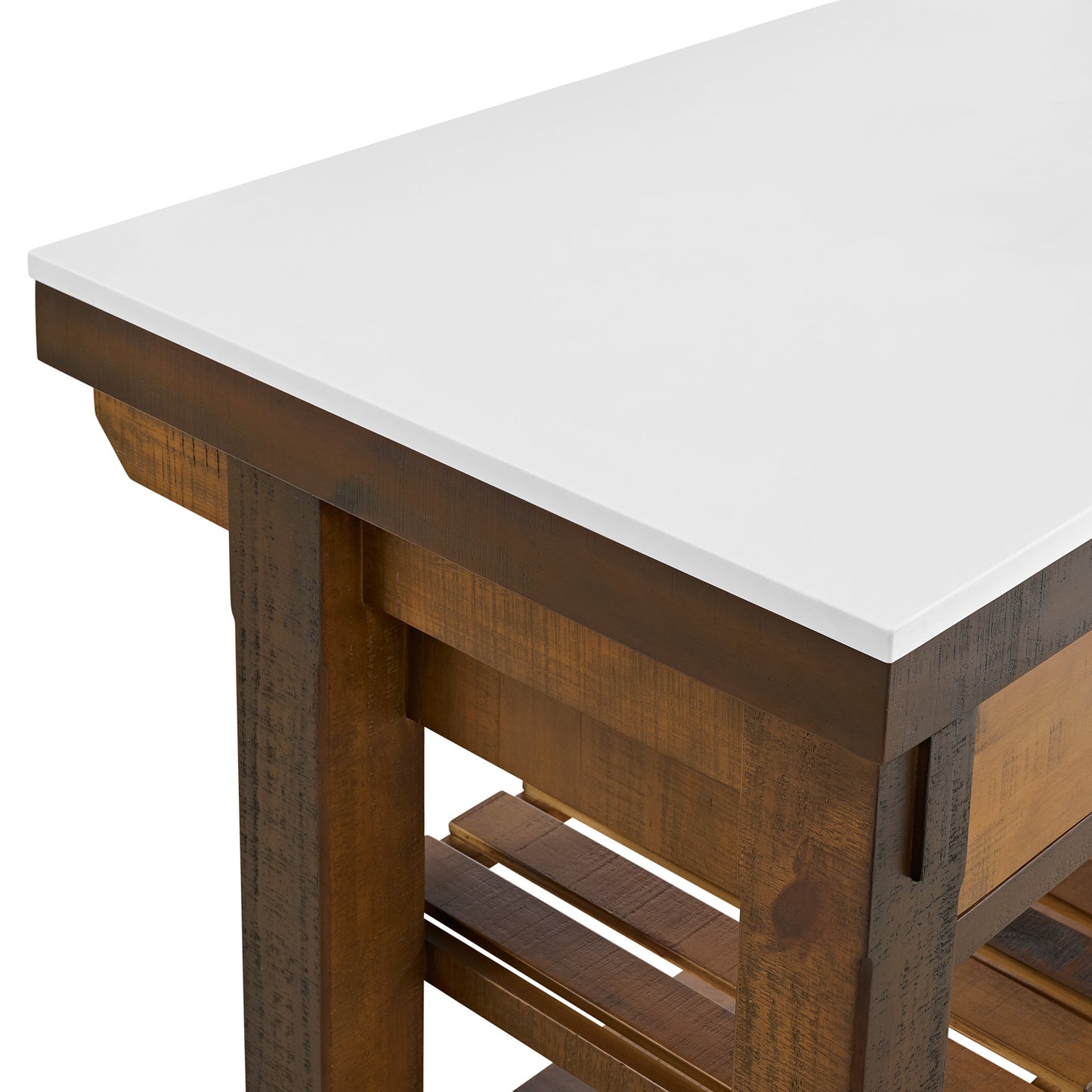 Bromley 54" Kitchen Island | Quartz Countertop