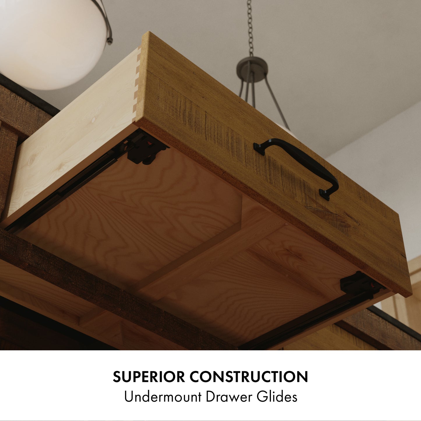 Bromley 54" Kitchen Island | Quartz Countertop