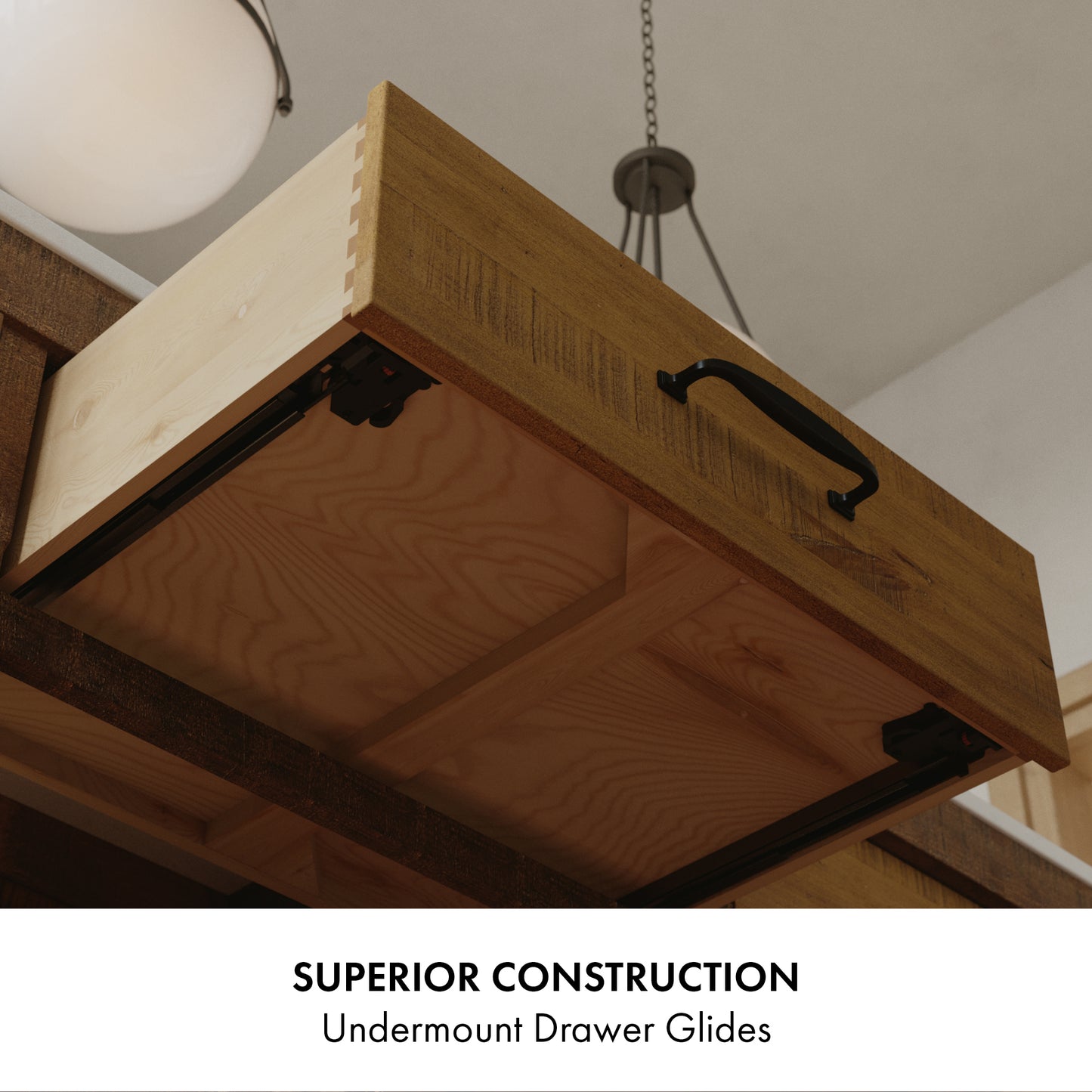 Bromley 54" Kitchen Island | Quartz Countertop