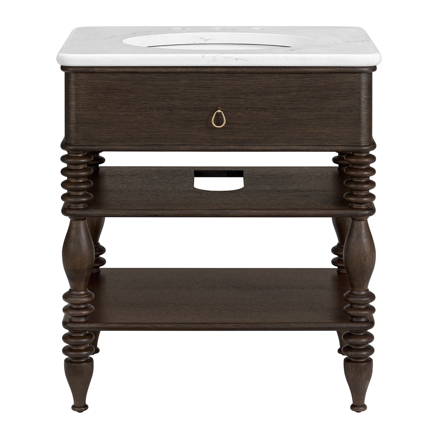 Chantilly 30" Single Sink Bathroom Vanity | Statuario Quartz Countertop (Copy)