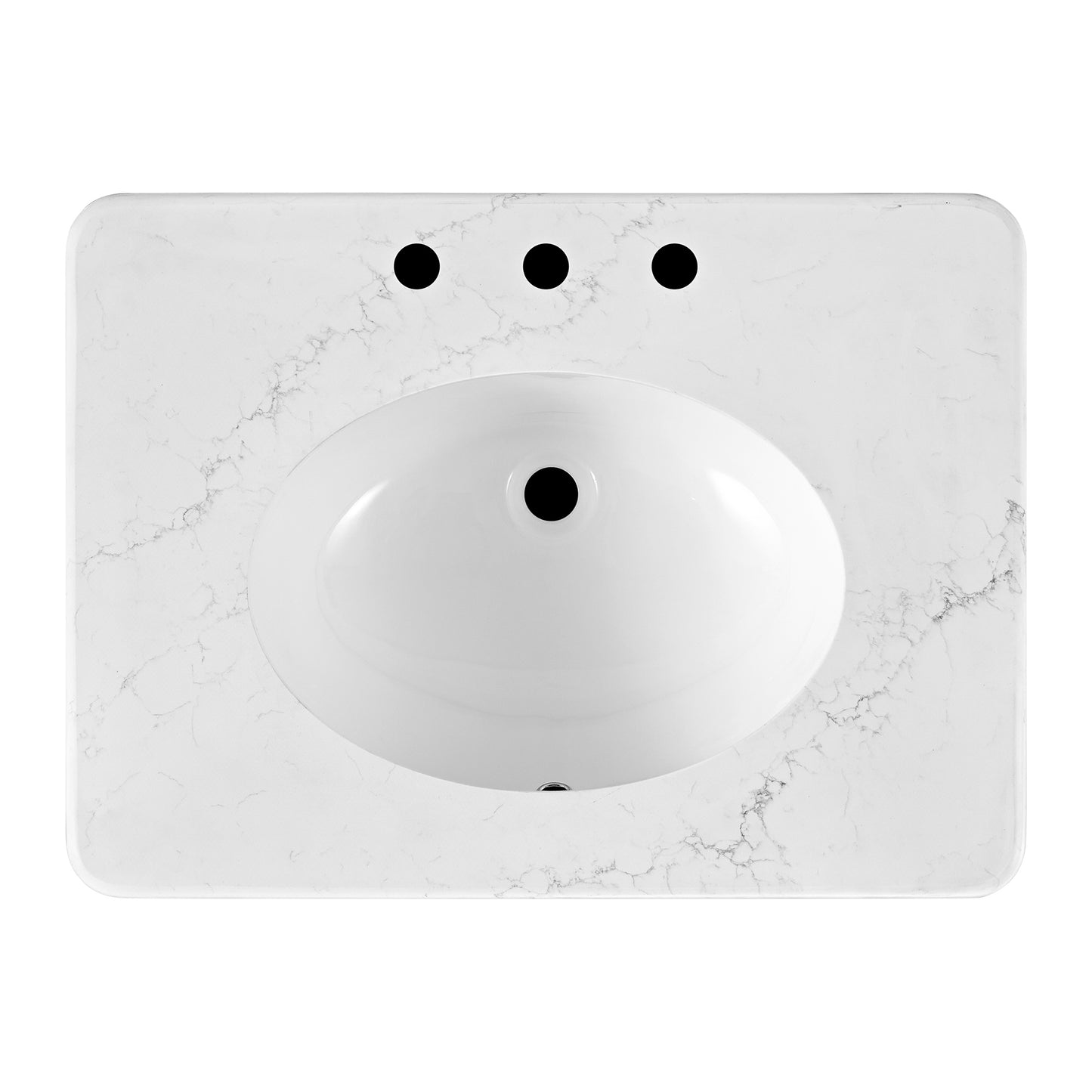 Chantilly 30" Single Sink Bathroom Vanity | Statuario Quartz Countertop (Copy)