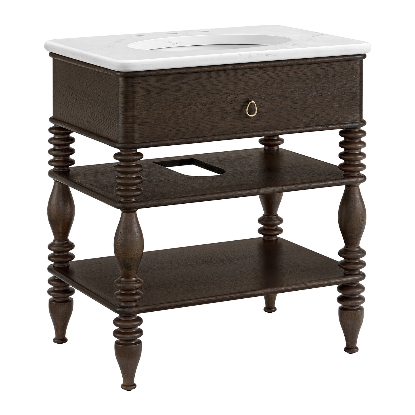 Chantilly 30" Single Sink Bathroom Vanity | Statuario Quartz Countertop (Copy)