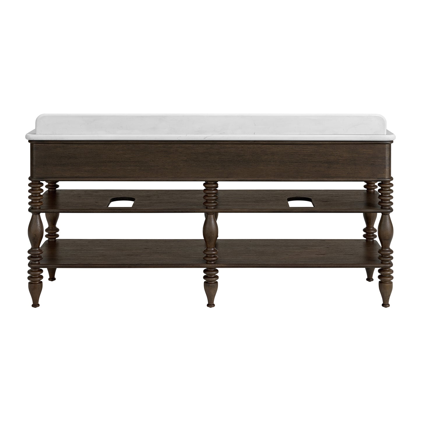 Chantilly 72" Double Sink Bathroom Vanity | Statuario Quartz Countertop