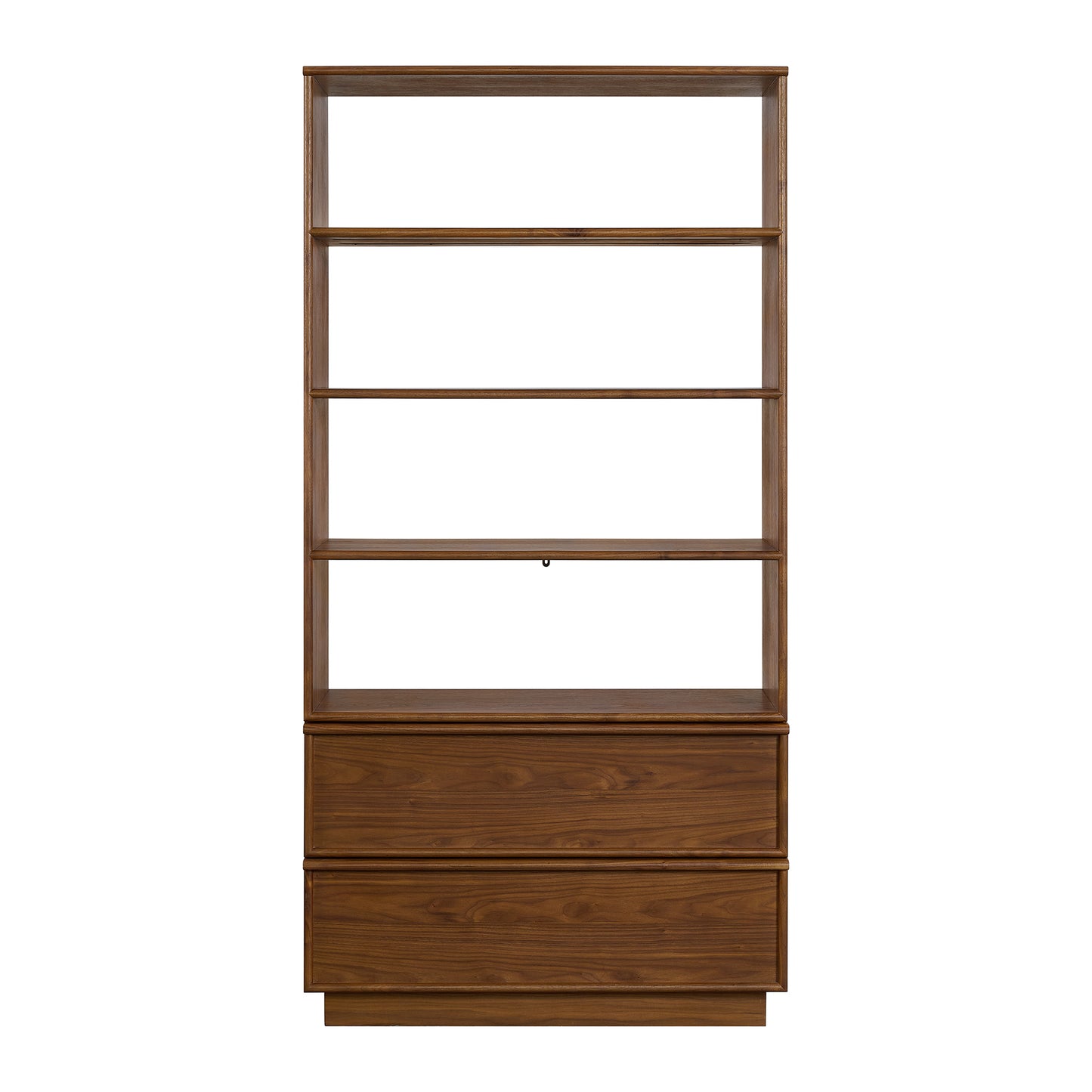 Cooper 72" Mid-Century Walnut Bookshelves