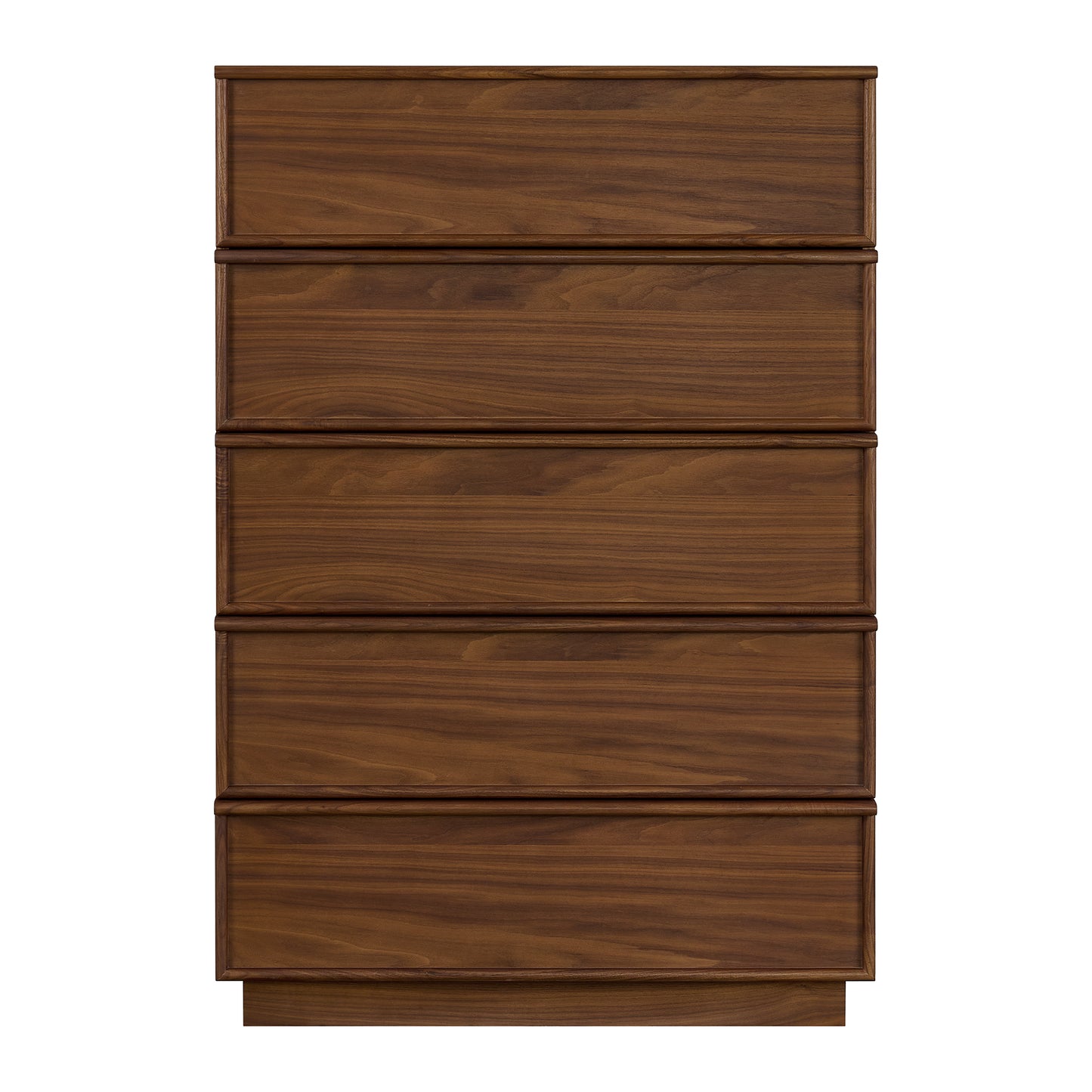 Cooper 36"  Five Drawer Tall Dresser in Natural Walnut