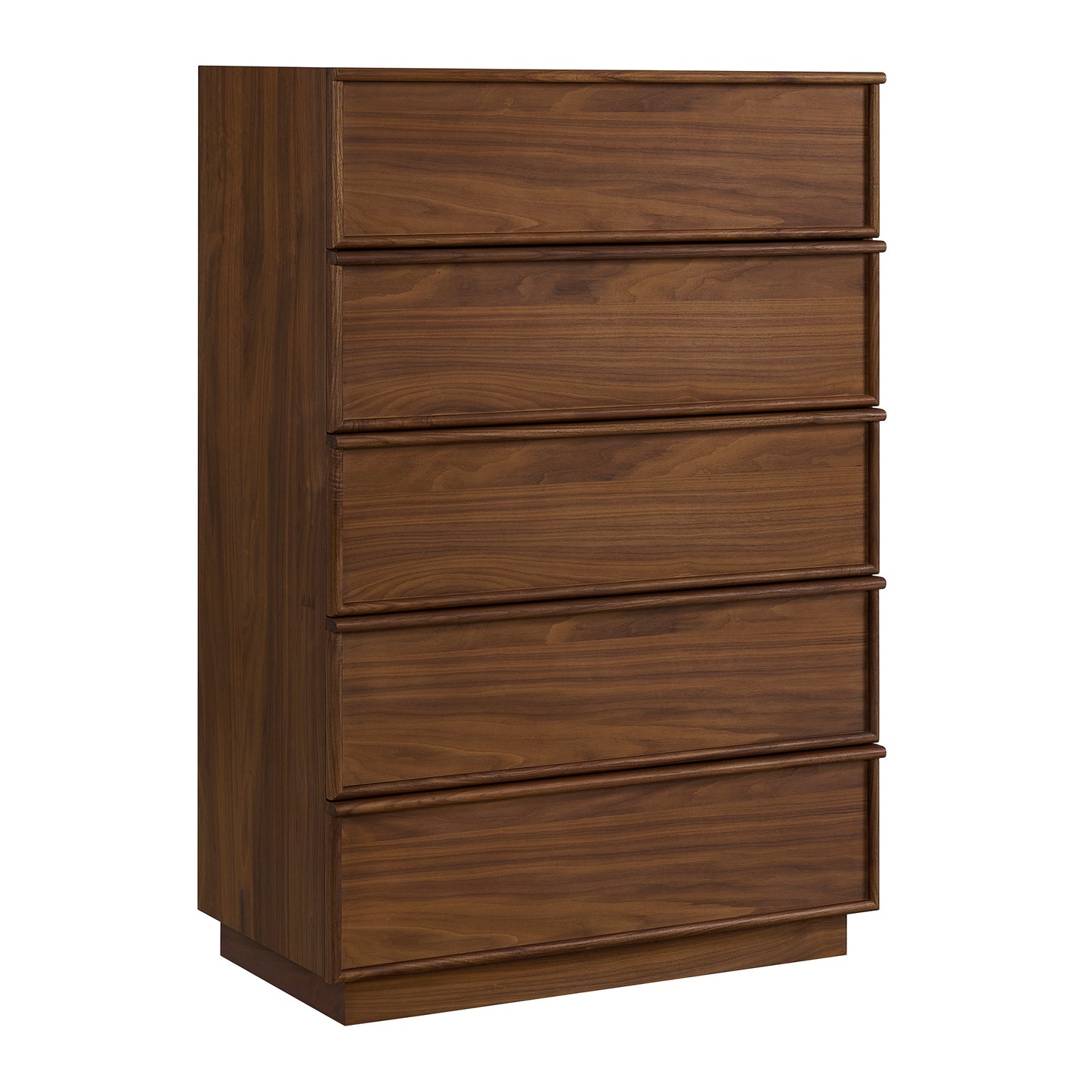 Cooper 36"  Five Drawer Tall Dresser in Natural Walnut
