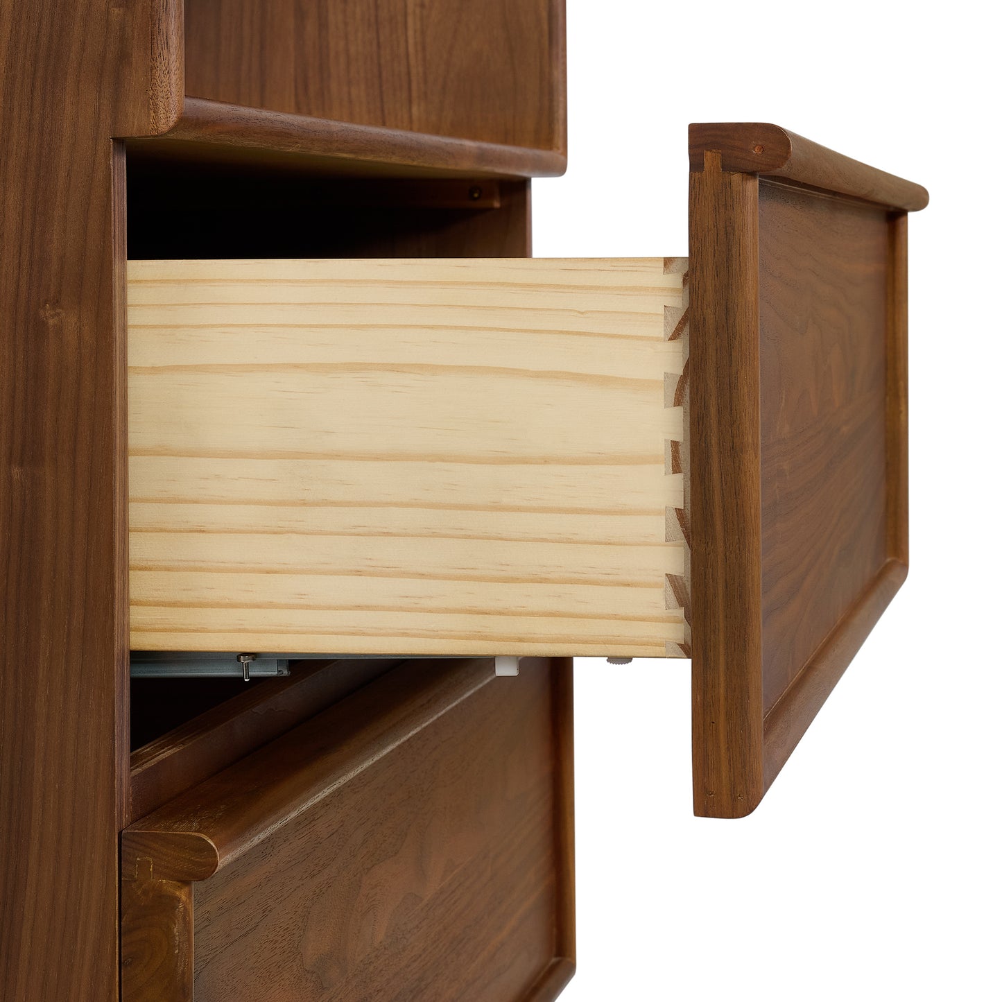 Cooper 72" Mid-Century Walnut Bookshelves