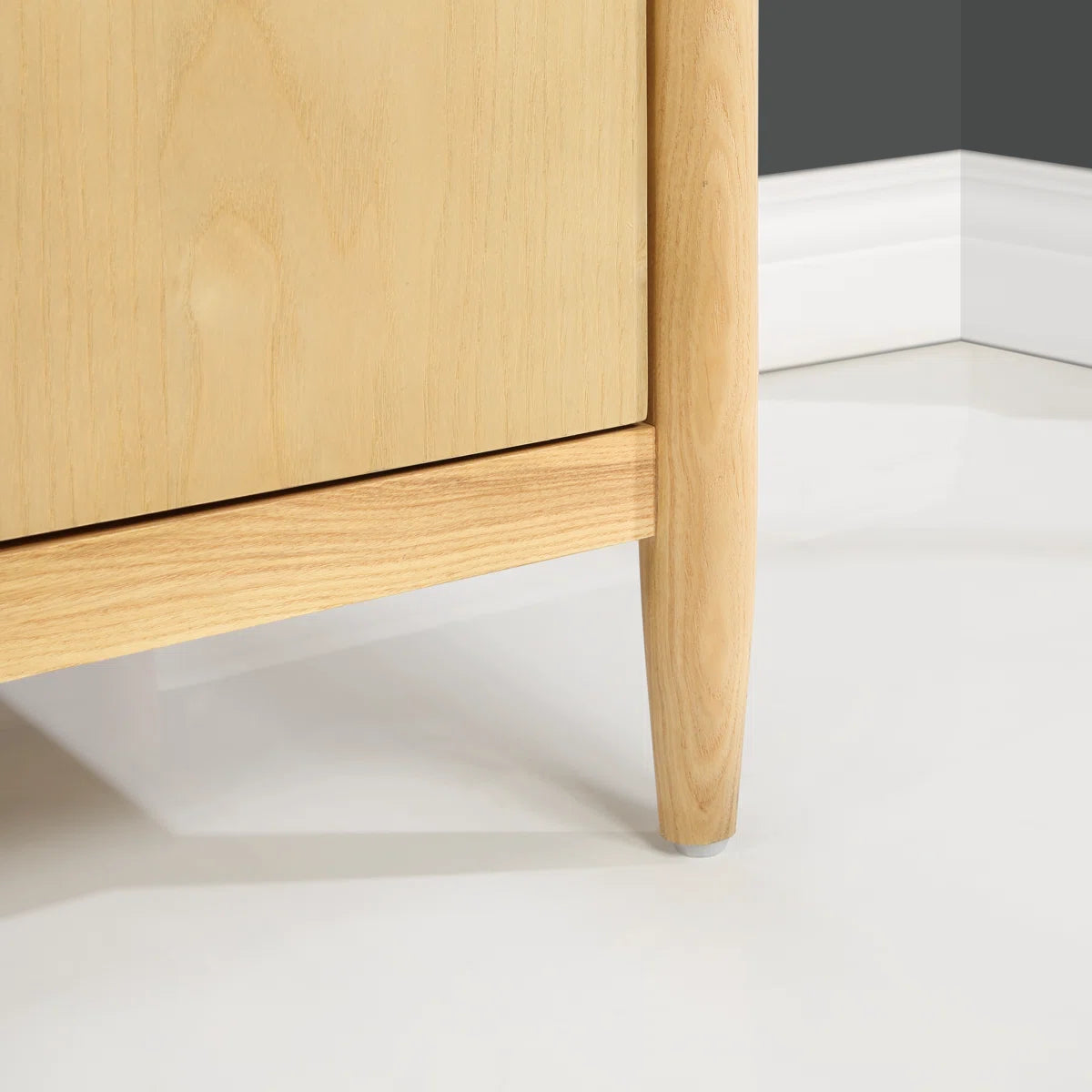 Copenhagen 60" Double Bathroom Vanity in Natural Ash | Engineered Stone Countertop