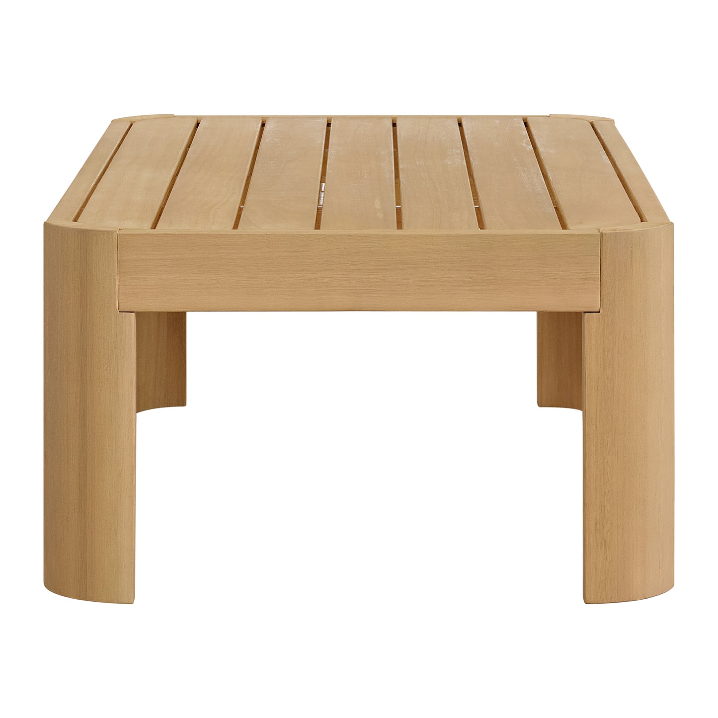 Cordelia 43" Outdoor Coffee Table in Washed Oiled Eucalyptus
