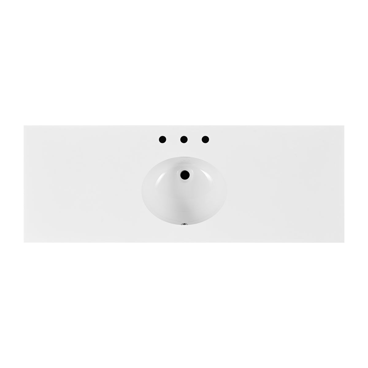 Telluride 60" Single Sink Bathroom Vanity | White Quartz Countertop