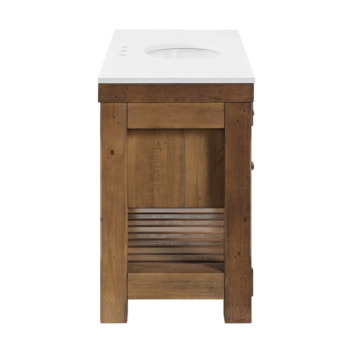 Telluride 48" Single Sink Bathroom Vanity | White Quartz Countertop