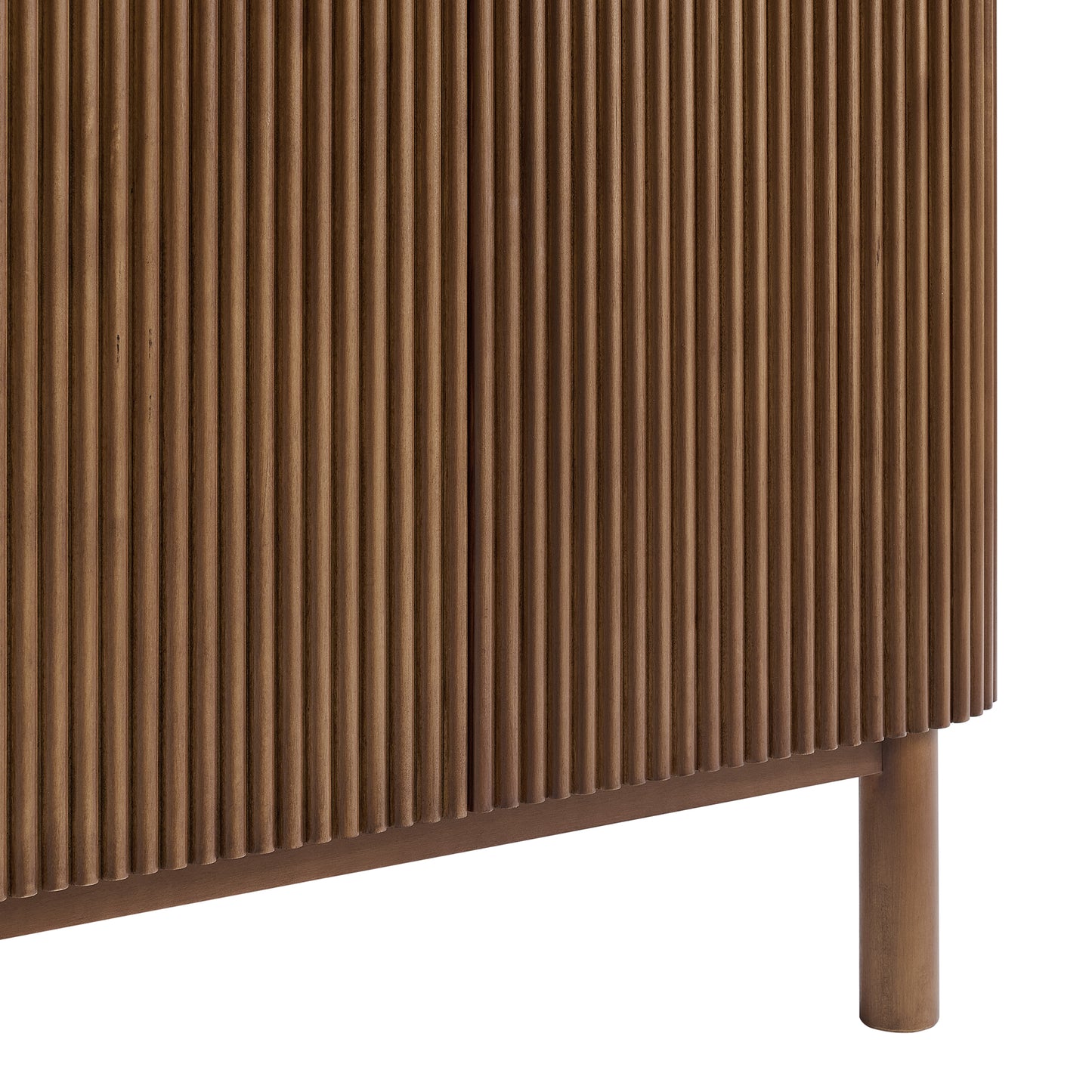 Havana 78" Double Bathroom Vanity in Brown Reeded Birch | Carrara Marble Countertop
