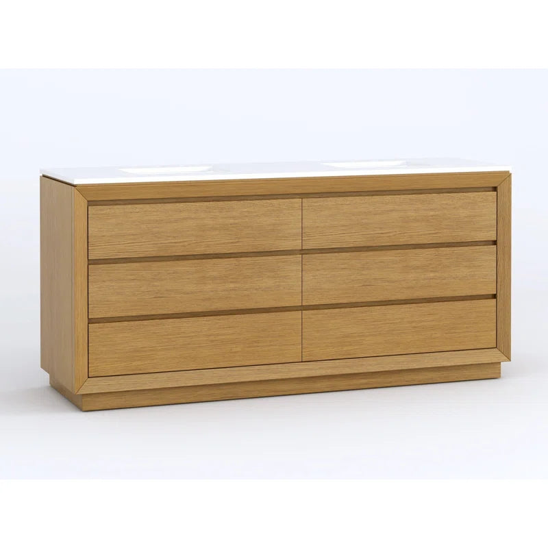 Jasper 60" Double Bathroom Vanity  with Quartz Top