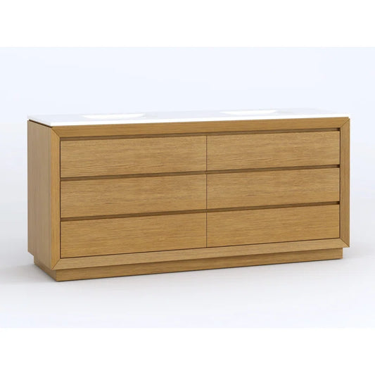 Jasper 60" Double Bathroom Vanity  with Quartz Top