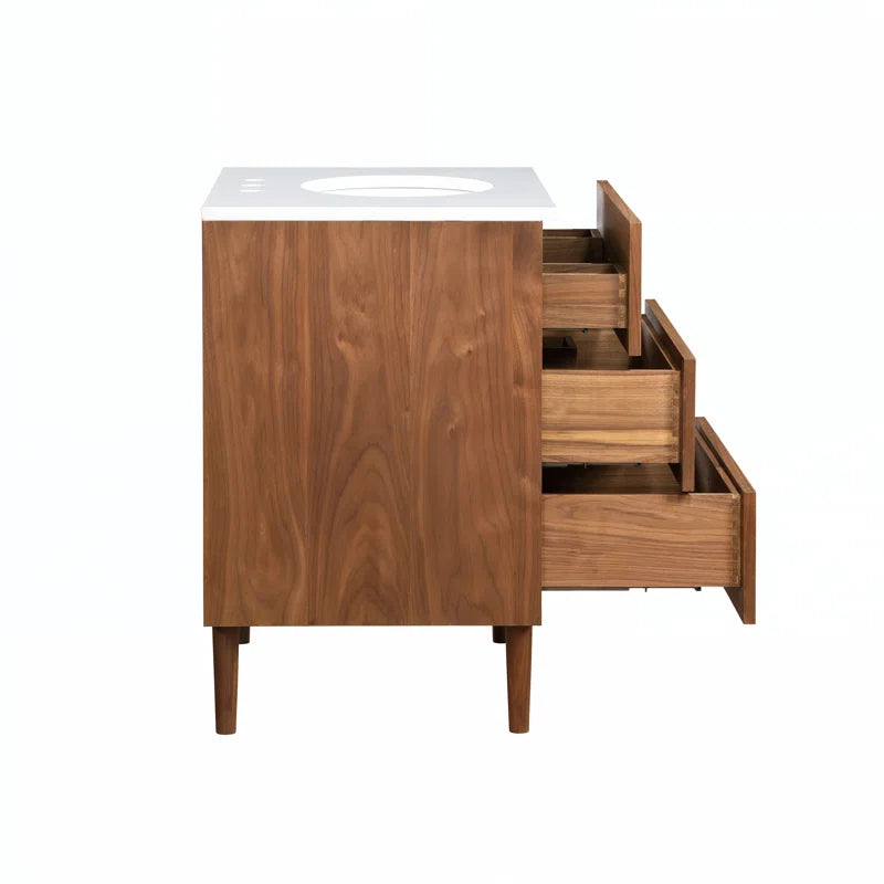 Stockholm 30" W x 22" D x 34" H Single Bathroom Vanity