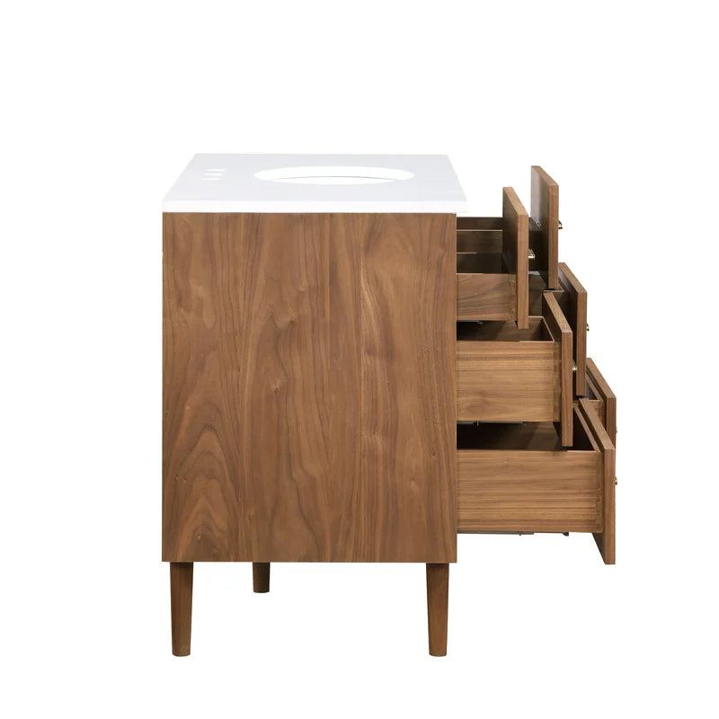 Stockholm 42" W x 22" D x 34" H Single Bathroom Vanity