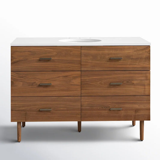 Stockholm 48" W x 22" D x 34" H Single Bathroom Vanity