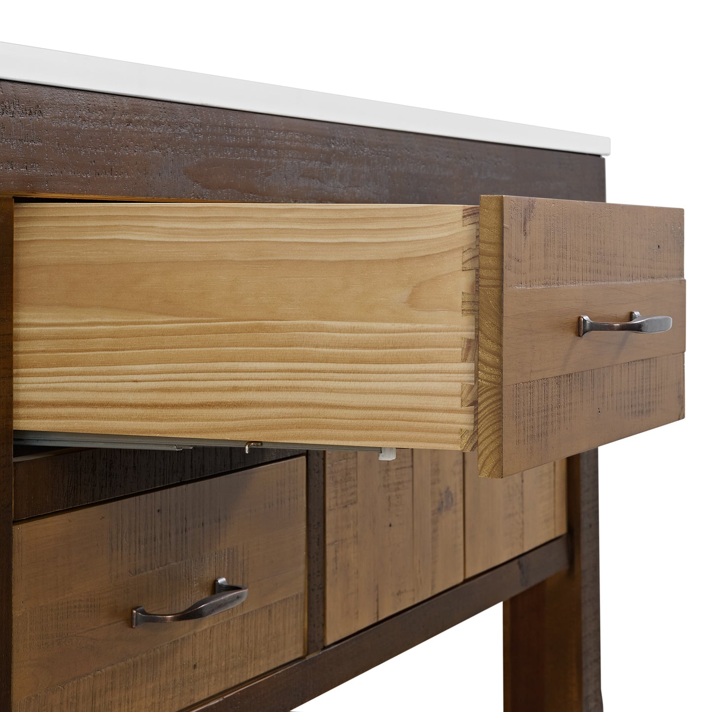 Telluride 84" Double Bathroom Vanity | Quartz Countertop