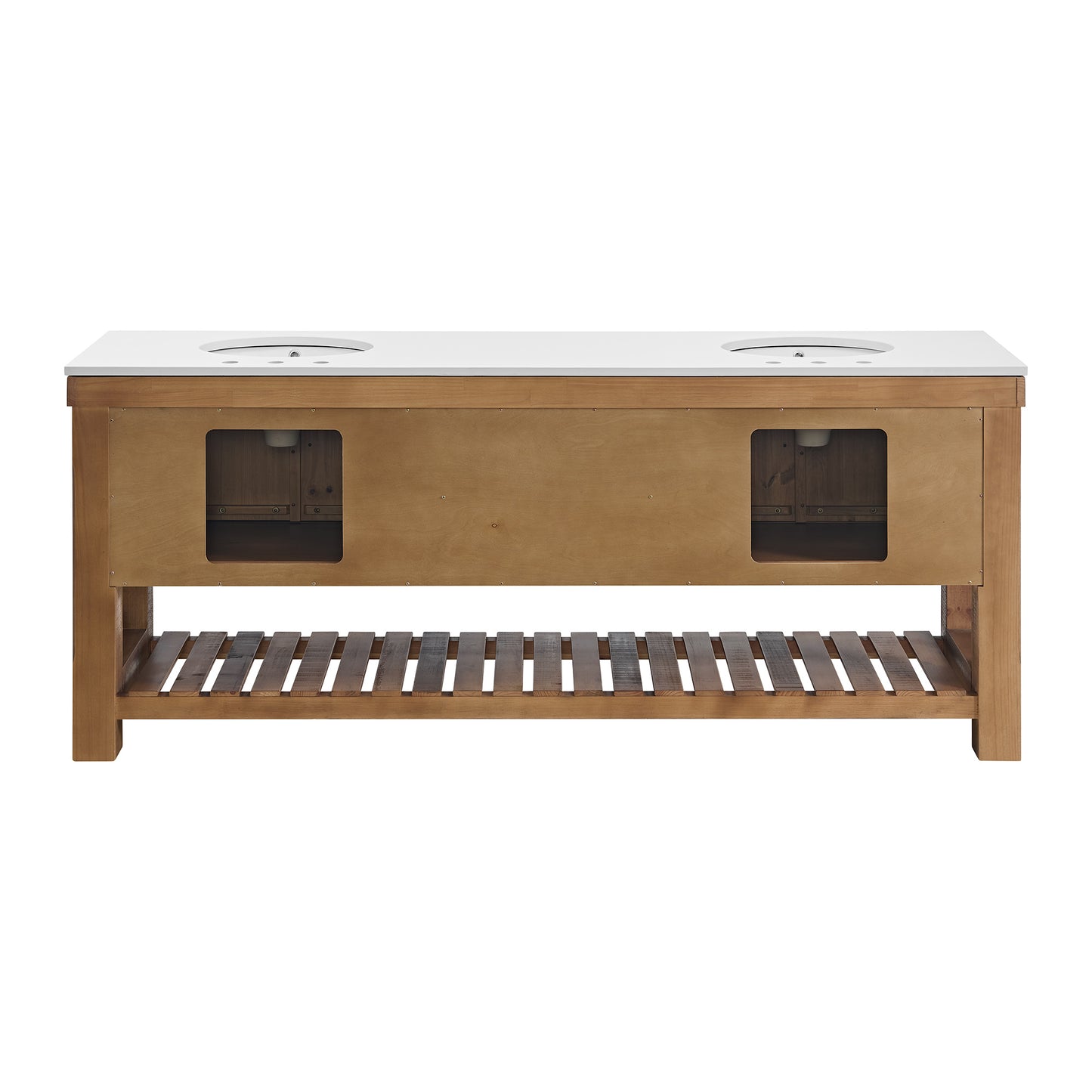 Telluride 84" Double Bathroom Vanity | Quartz Countertop
