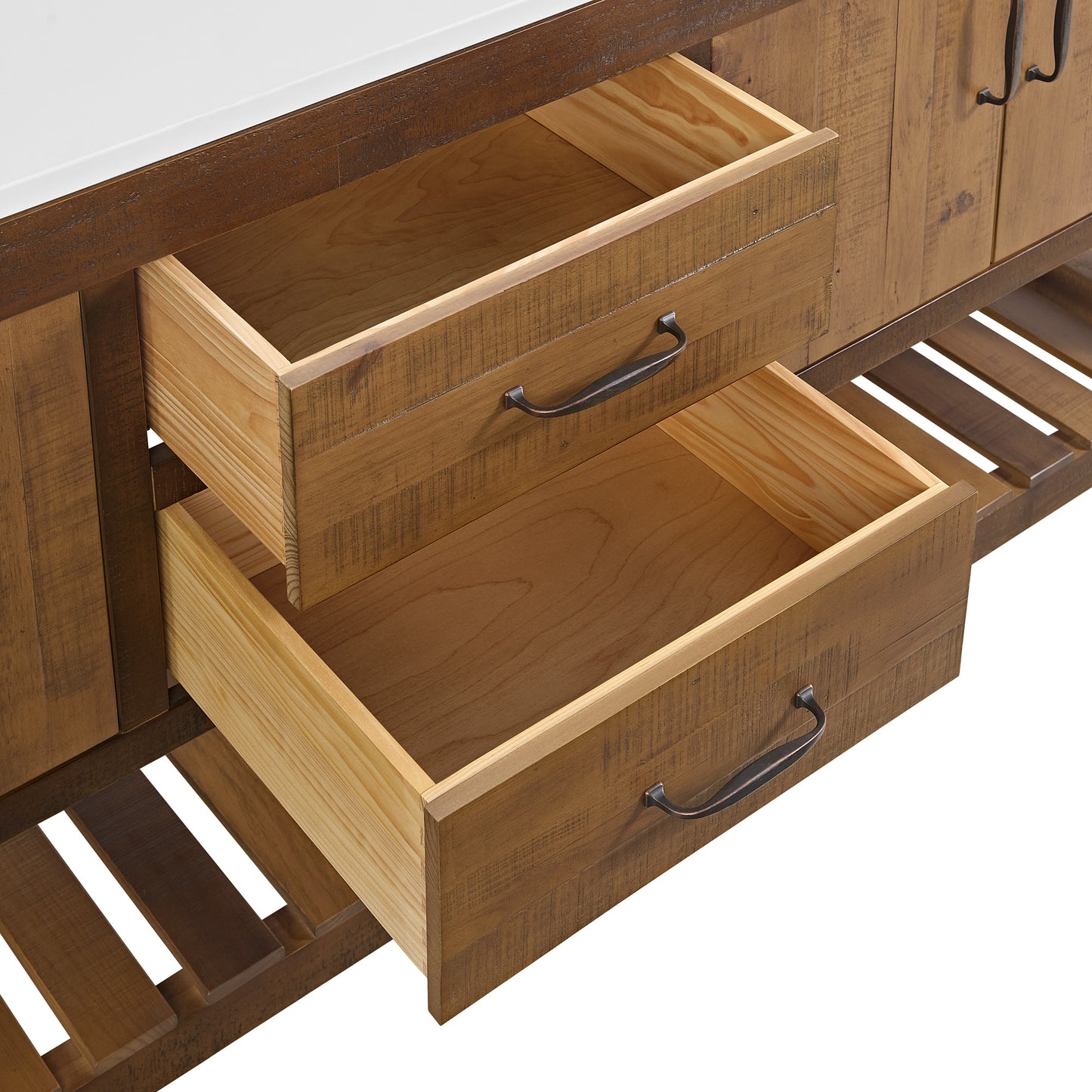 Telluride 84" Double Bathroom Vanity | Quartz Countertop