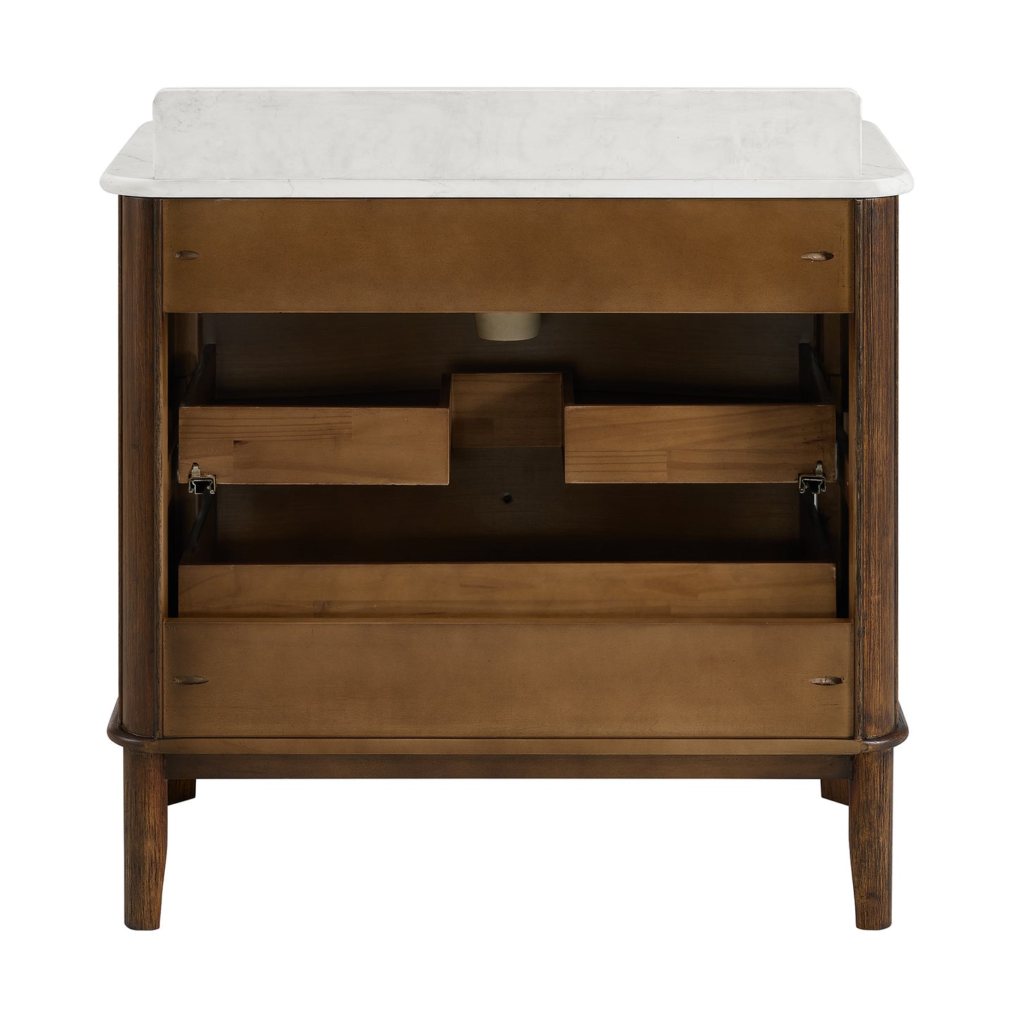 Grace 36" Single Bathroom Vanity | Statuario Quartz Countertop