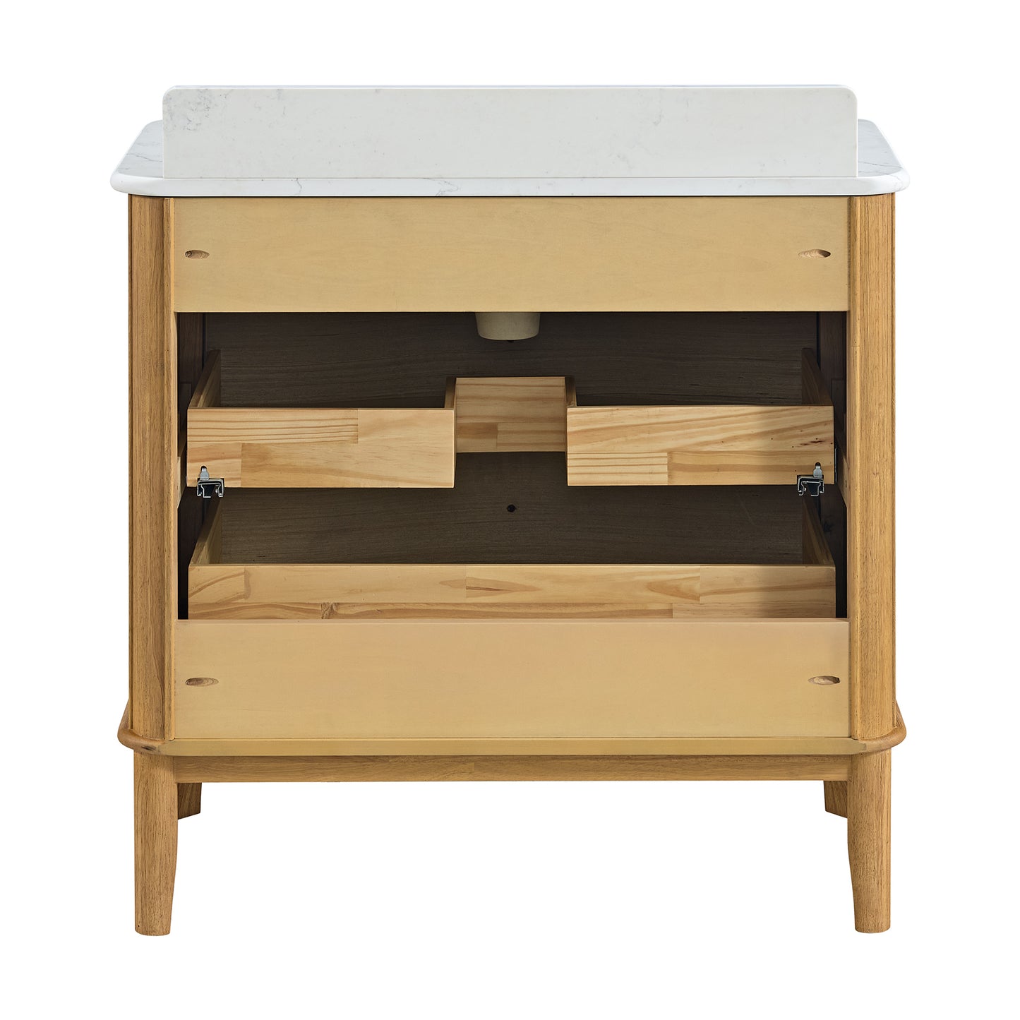 Grace 36" Single Bathroom Vanity | Statuario Quartz Countertop