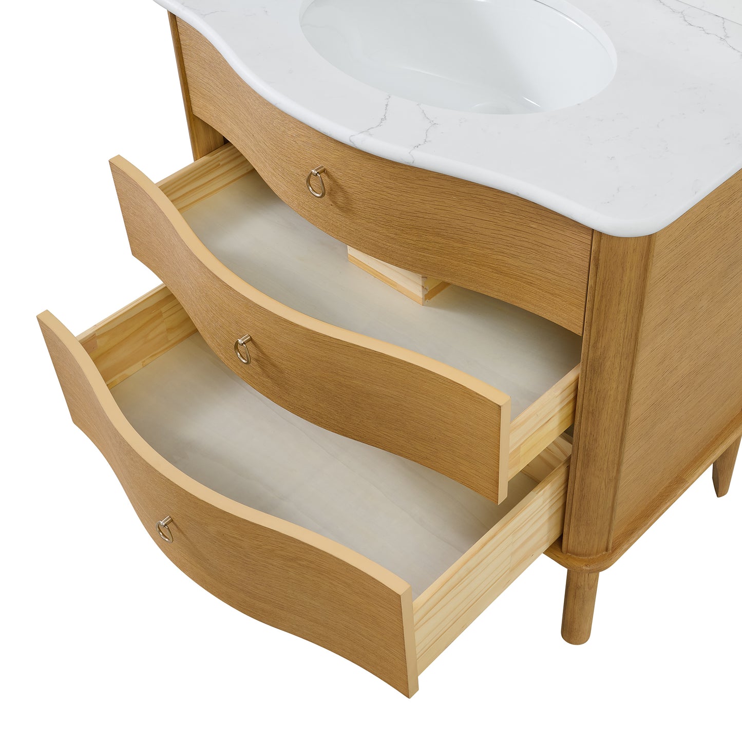 Grace 36" Single Bathroom Vanity | Statuario Quartz Countertop