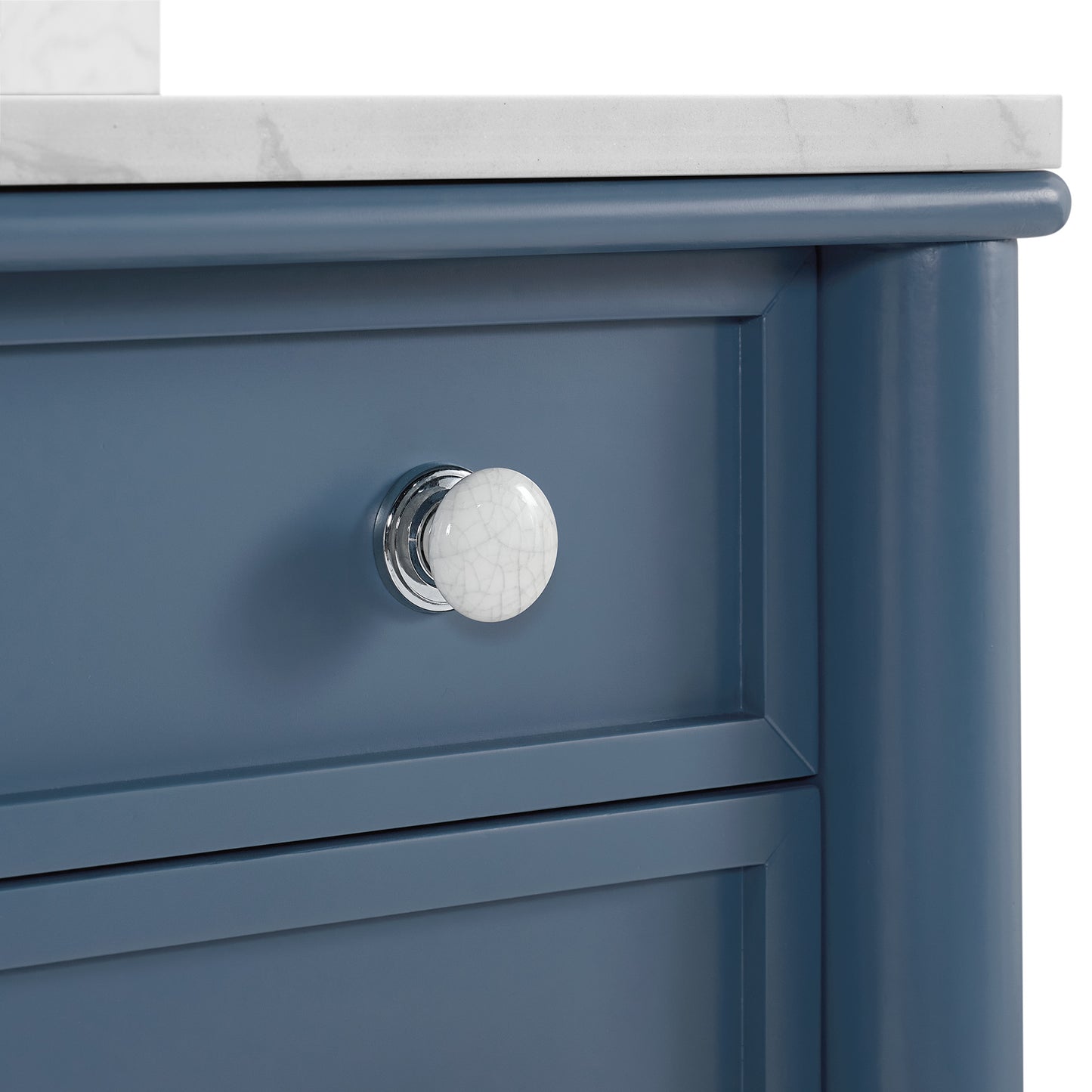 Juliette 24" Scallop Bathroom Vanity | Cultured Marble Countertop