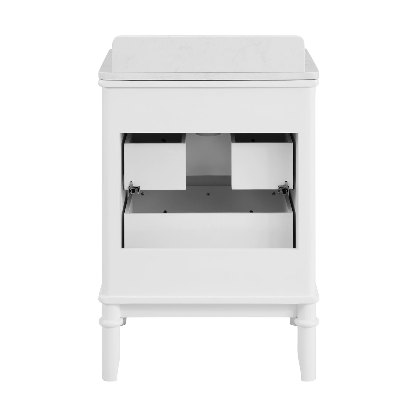 Juliette 24" Scallop Bathroom Vanity | Cultured Marble Countertop
