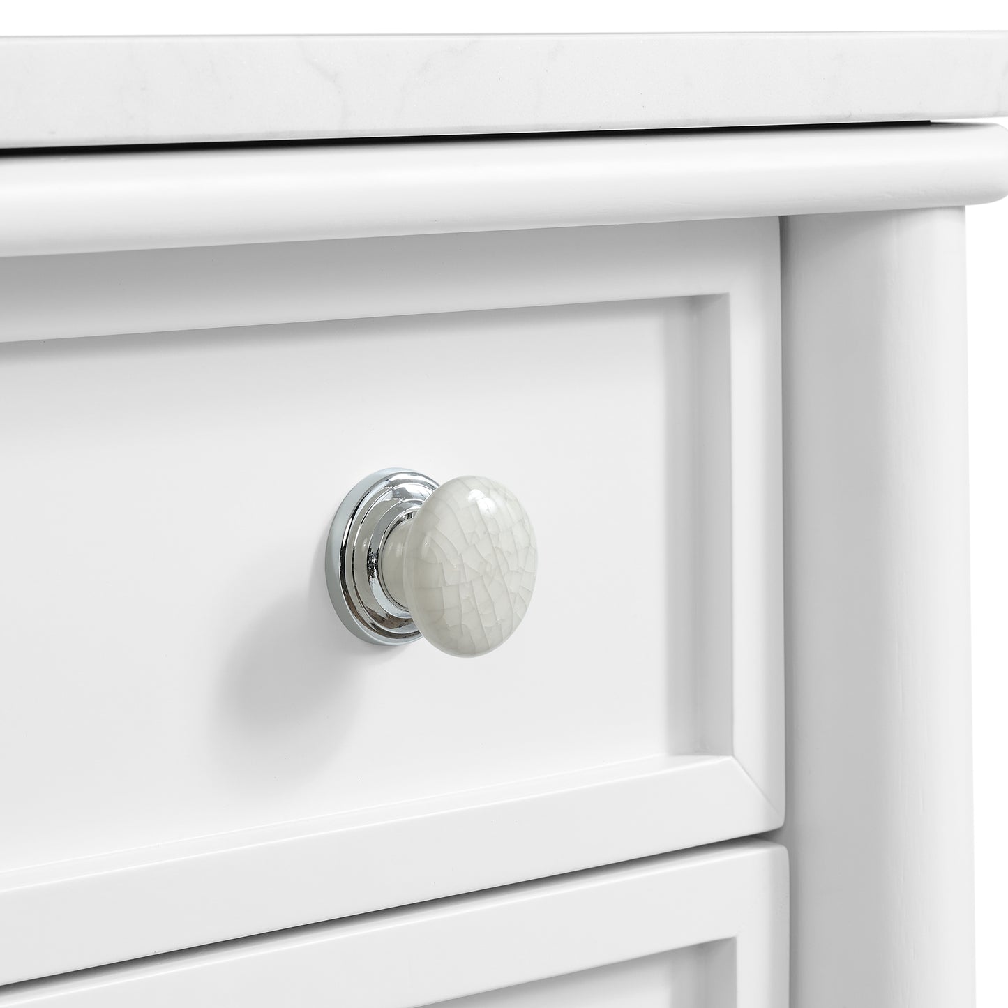 Juliette 24" Scallop Bathroom Vanity | Cultured Marble Countertop