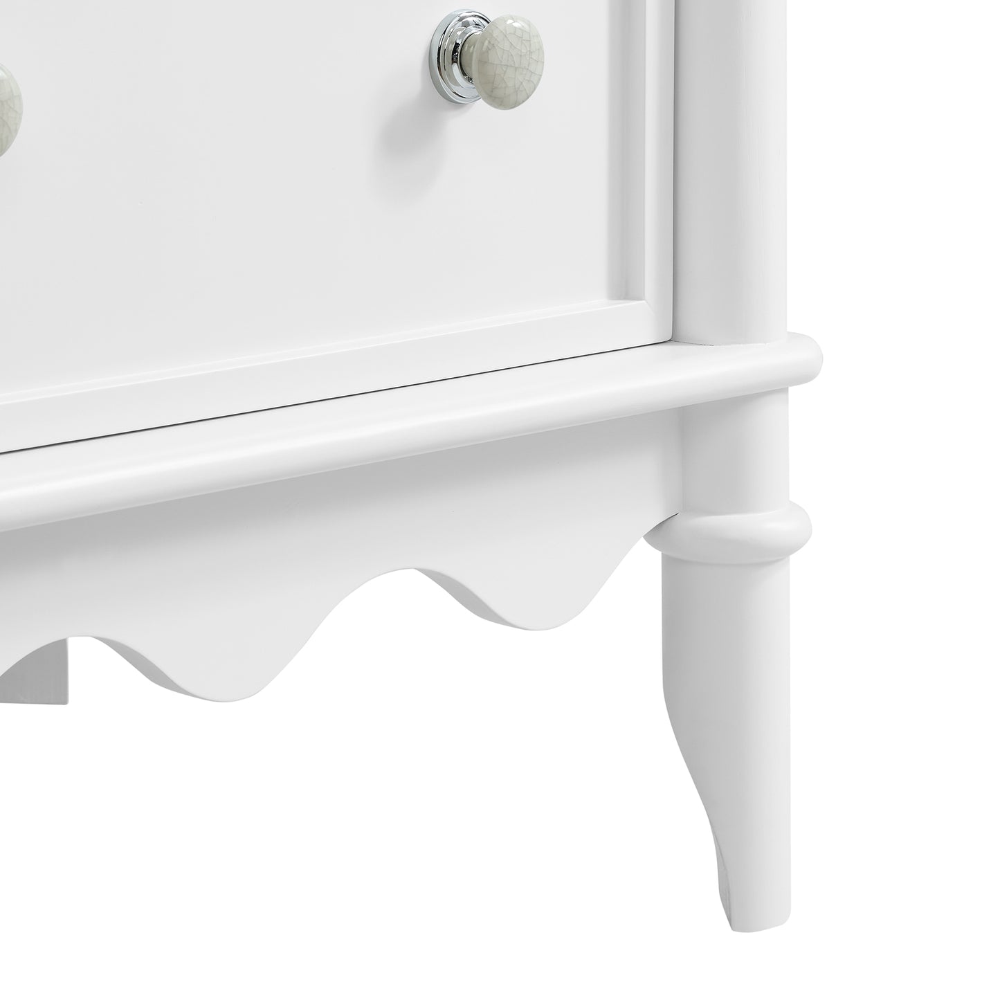 Juliette 24" Scallop Bathroom Vanity | Cultured Marble Countertop