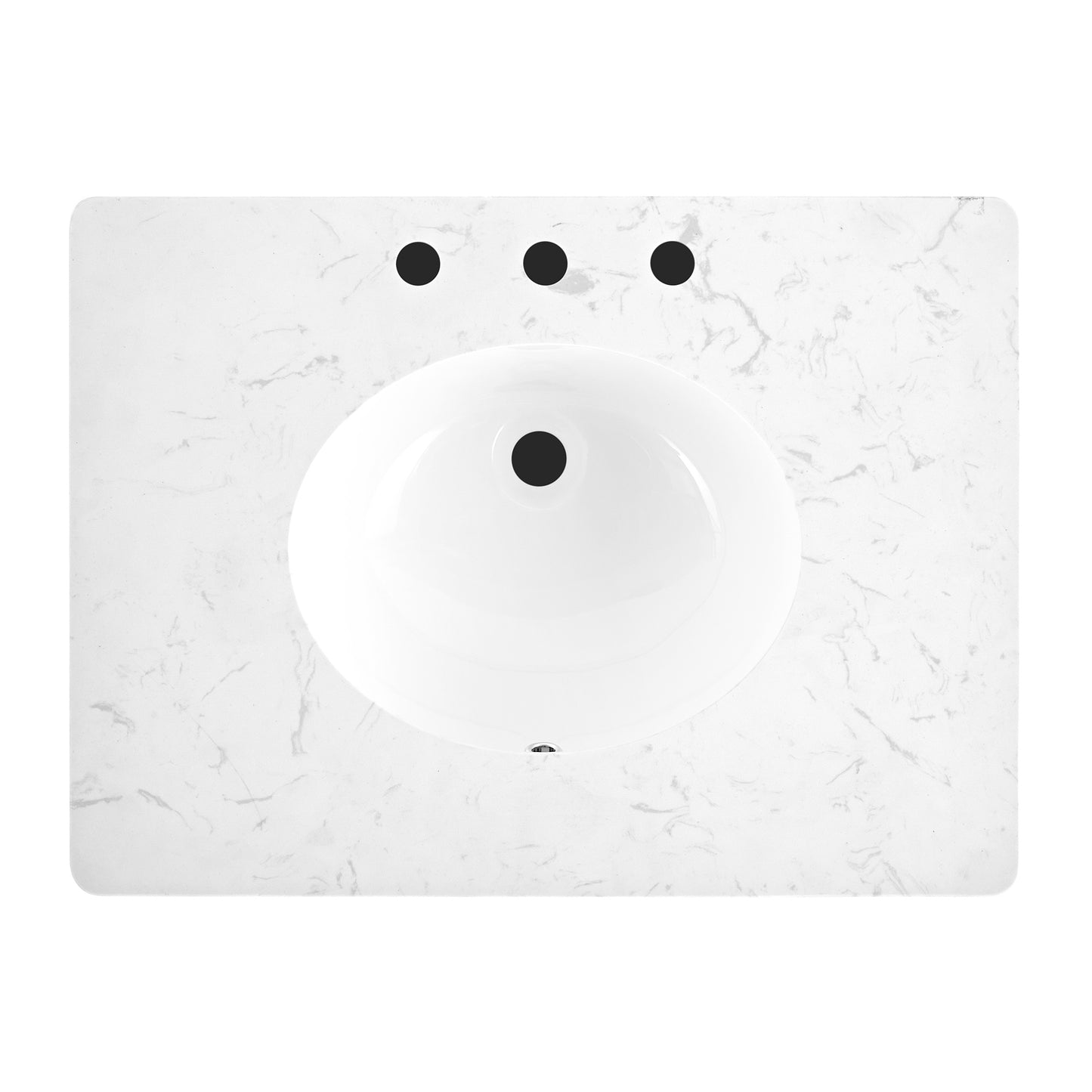 Juliette 30"W x 20"D Single Bathroom Vanity | Natural Enhanced Oak | Cultured Marble Countertop