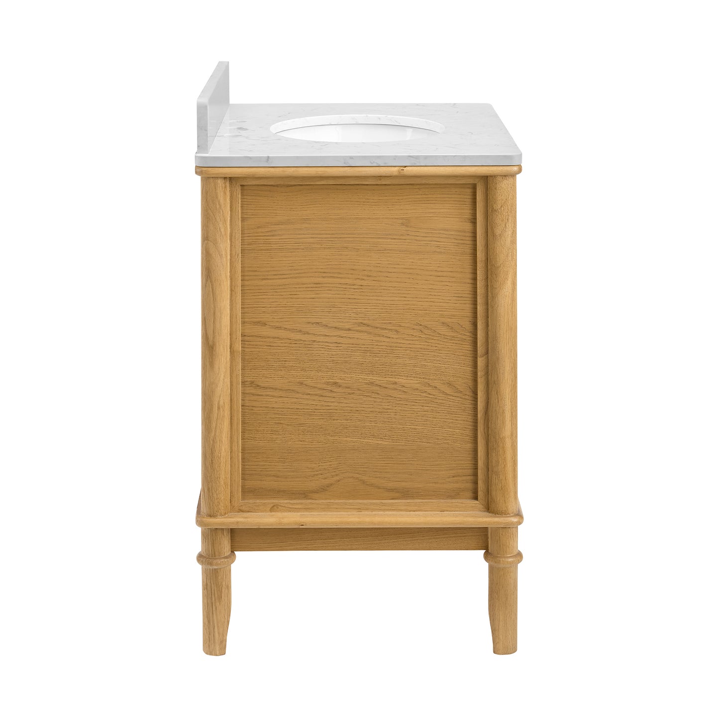 Juliette 30"W x 20"D Single Bathroom Vanity | Natural Enhanced Oak | Cultured Marble Countertop
