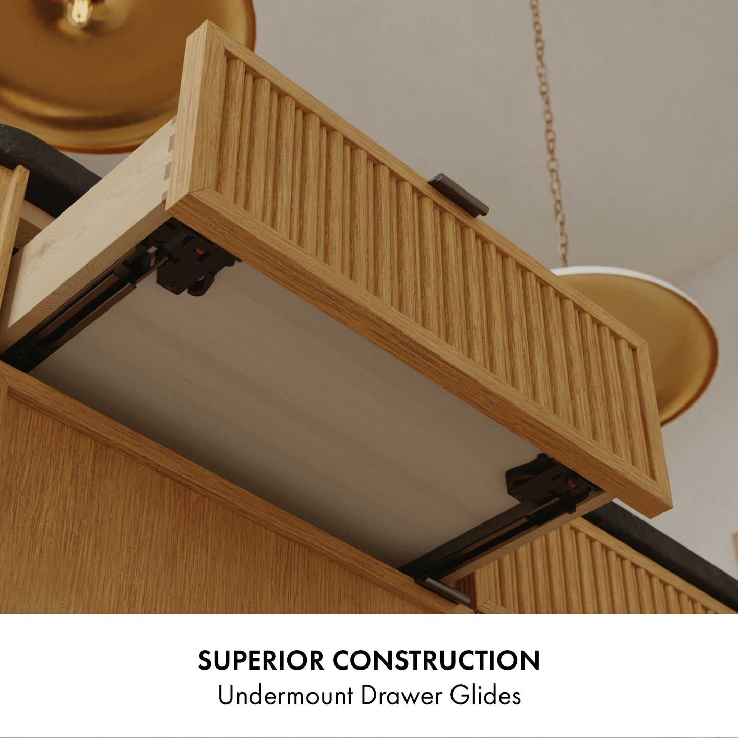 Kathryne 48" Kitchen Island | Quartz Countertop